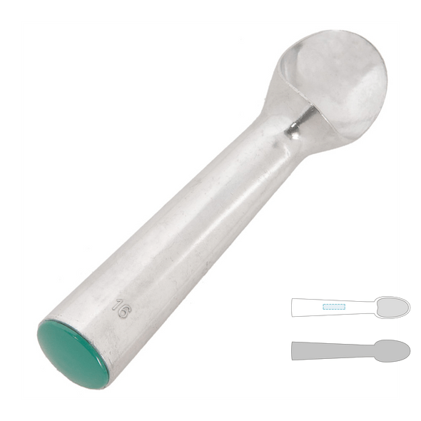 Ice Cream Spoon with colored aluminum handle